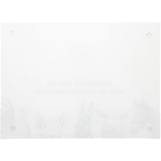 Chaos And Love 13.75" x 9.75" Glass Cutting Board
