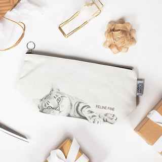 Feline Fine Zippered Pouch