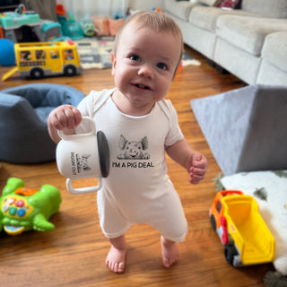 Pig Deal 6-12 Months Romper