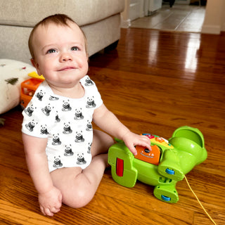 Pandas 0-6 Months Bodysuit
