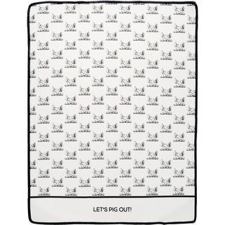Pig Out Cotton Blend Tea Towel