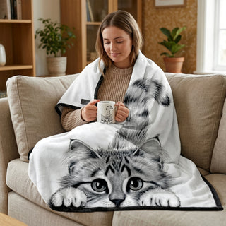 Cat 50" x 60" Royal Plush Blanket
