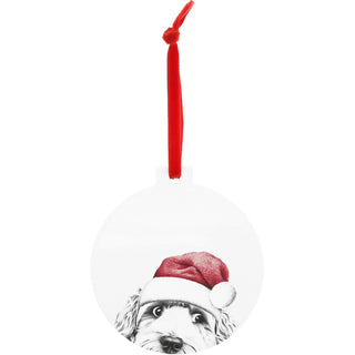 Dog 4" Ceramic Ornament