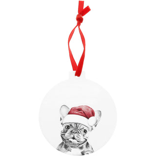 Frenchie 4" Ceramic Ornament