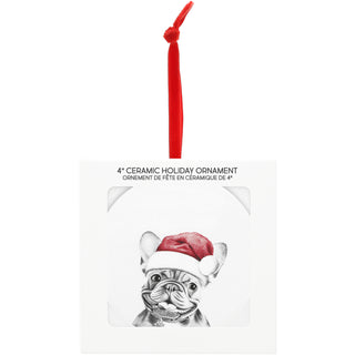 Frenchie 4" Ceramic Ornament