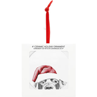 Lab 4" Ceramic Ornament
