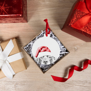 Lab 4" Ceramic Ornament