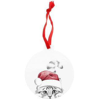 Cat 4" Ceramic Ornament