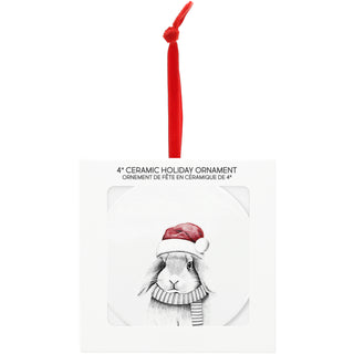 Bunny 4" Ceramic Ornament