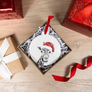 Giraffe 4" Ceramic Ornament