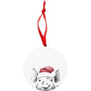 Pig 4" Ceramic Ornament