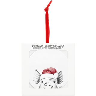 Pig 4" Ceramic Ornament