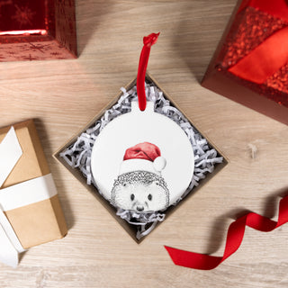 Hedgehog 4" Ceramic Ornament