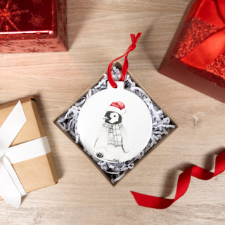 Penguin 4" Ceramic Ornament