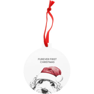 Furever 4" Ceramic Ornament