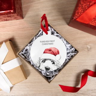 Furever 4" Ceramic Ornament