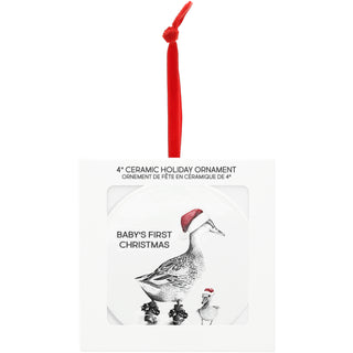 Baby's First Ducks - 4" Ceramic Ornament