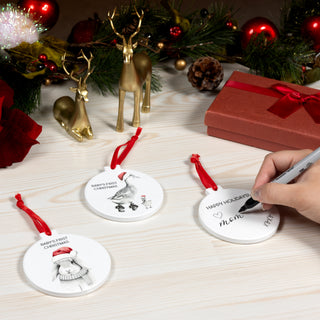 Baby's First Bunny - 4" Ceramic Ornament