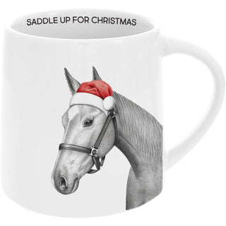 Christmas Saddle 17 oz Mug