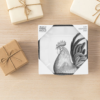 Rooster 4.25" Keepsake Dish