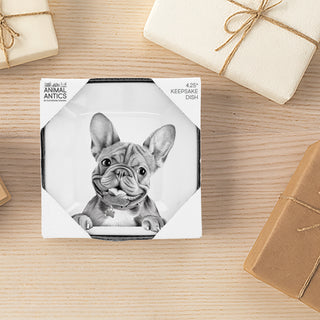 Frenchie 4.25" Keepsake Dish