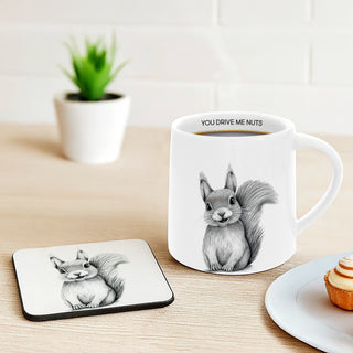 Squirrel 4.25" Coaster