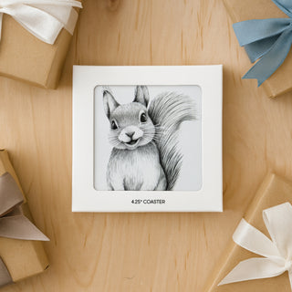 Squirrel 4.25" Coaster