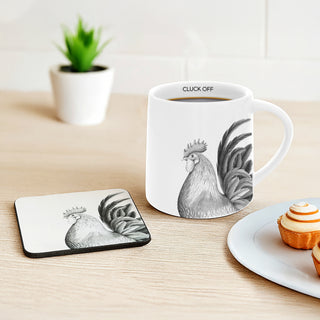 Rooster 4.25" Coaster