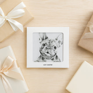 Frenchie 4.25" Coaster