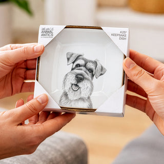 Schnauzer 4.25" Keepsake Dish