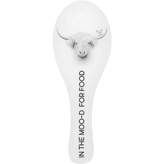 Moo-d For Food 9.25" Glass Spoon Rest