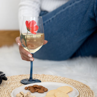 Love You Mom 16 oz Wine Glass