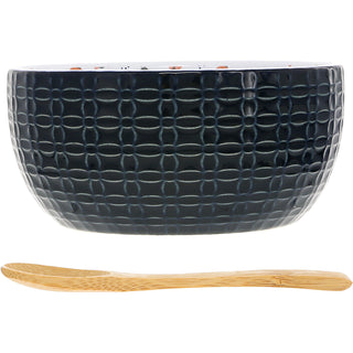 Little Things 4.5" Ceramic Bowl with Bamboo Spoon