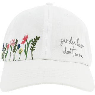 Garden Hair White Adjustable Hat