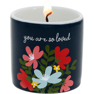 Loved 2.5 oz - 100% Soy Wax Candle Scent: Tranquility