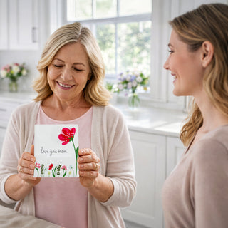 Love You Mom 5.5" Ceramic Plaque