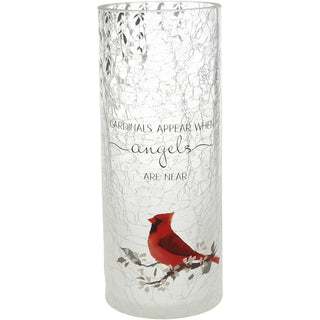 Cardinals Appear 7" Cylinder Votive Holder