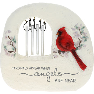 Cardinals Appear 7.5" Garden Stone Wind Chimes
