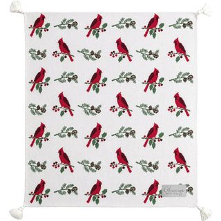 Holly & Berries 50" x 60" Knit Blanket