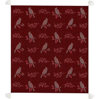 Holly & Berries 50" x 60" Knit Blanket