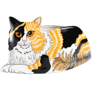 Patches - Calico 6.5" x 12.5" Cat Planter Vase