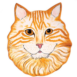 Julius - Orange Tabby 11.5" Cat Plate