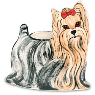 Sherri Kay - Yorkshire 9" x 9" Dog Planter Vase