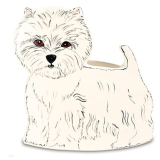 Dee Oh Gie West Highland - 9.25" x 9" Dog Planter Vase