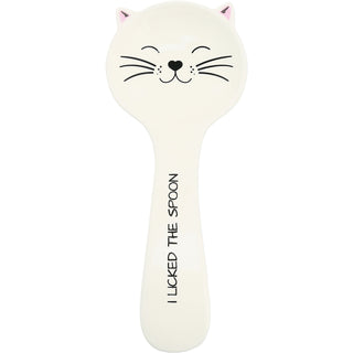 Cat Licked the Spoon 10" Spoon Rest