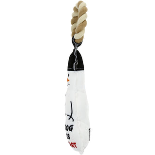 Melts My Heart 12" Canvas Dog Toy on Rope