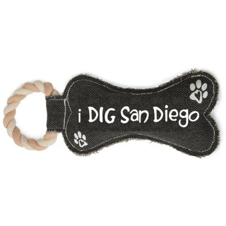 San Diego 12" Canvas Dog Toy with Rope