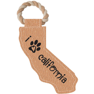 California 12" Canvas Dog Toy with Rope