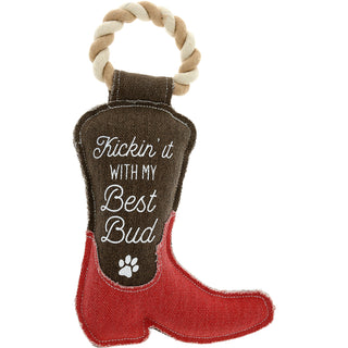 Kickin' It 12.75" Canvas Dog Toy on Rope