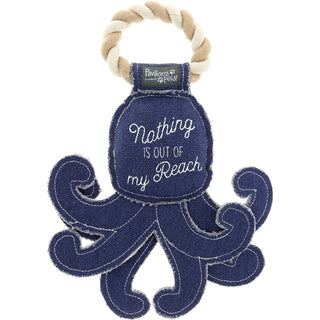 Out Of Reach 12.5" Canvas Dog Toy on Rope